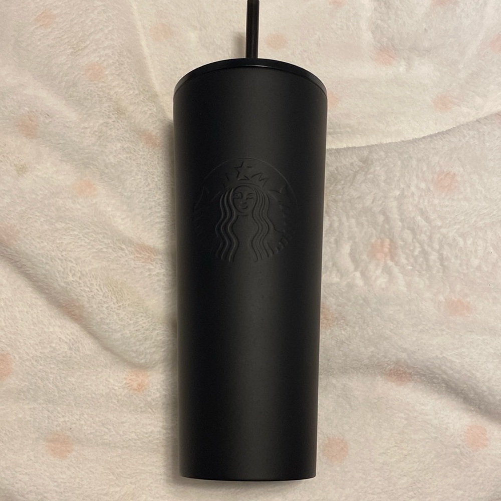 Matte Black Starbucks cup